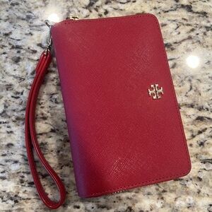 Tory Burch Red Wristlet Wallet